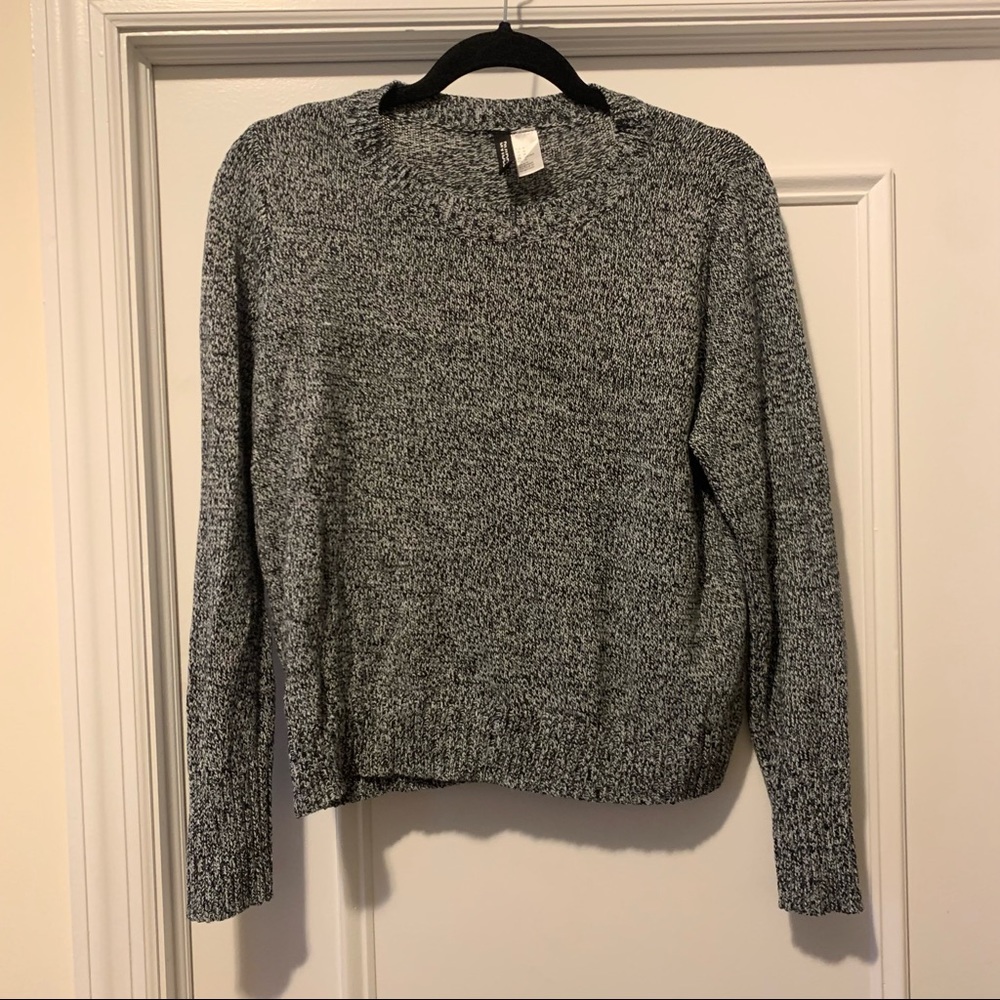 Knit Marled Crewneck Sweater